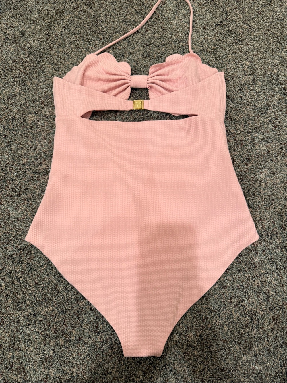 MARYSIA Pink Scalloped Antibes Maillot Halter/Strapless One-Piece Swimsuit $369 - Picture 5 of 11